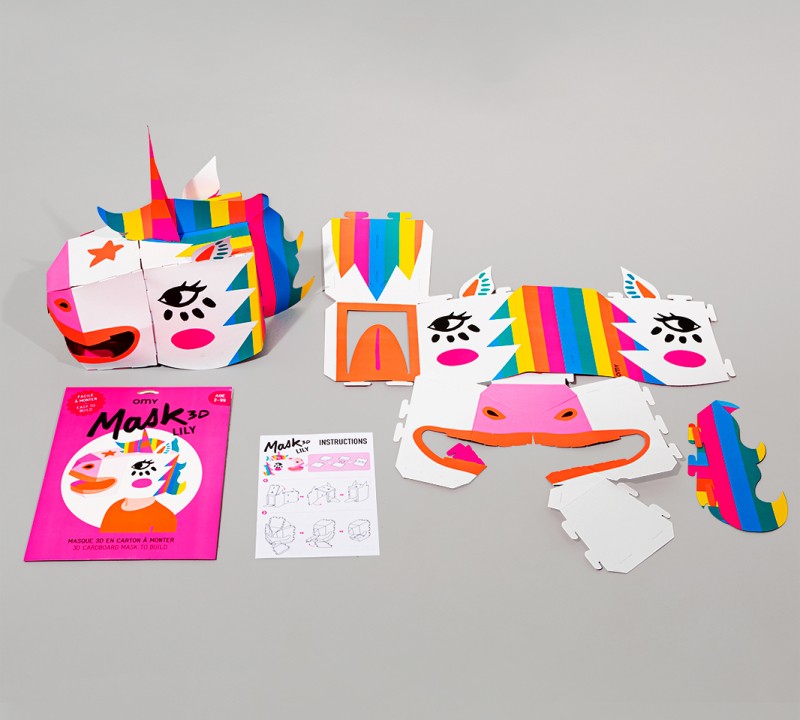Buy OMY Unicorn 3D Cardboard Mask Online in Dubai UAE