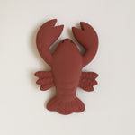 100% Natural Rubber Lobster Teether by Konges Slojd