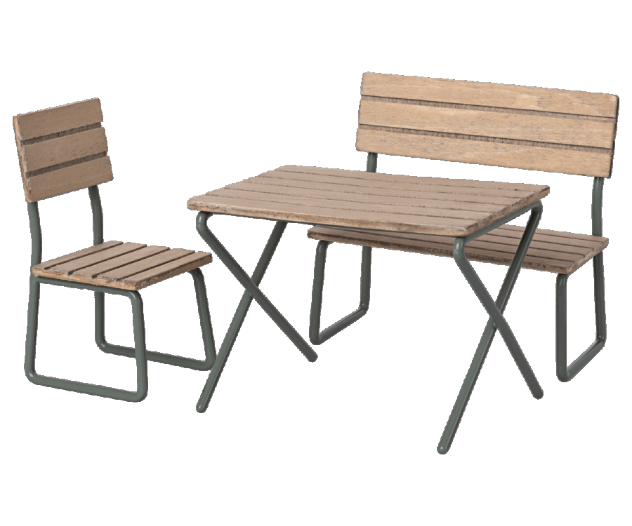 Garden Set - Table w. Chair and Bench, Mouse