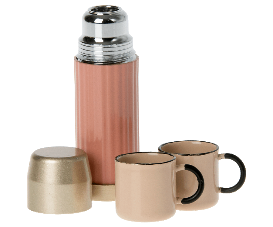 
                
                    Load image into Gallery viewer, Maileg Thermos and Cups | Soft Coral
                
            
