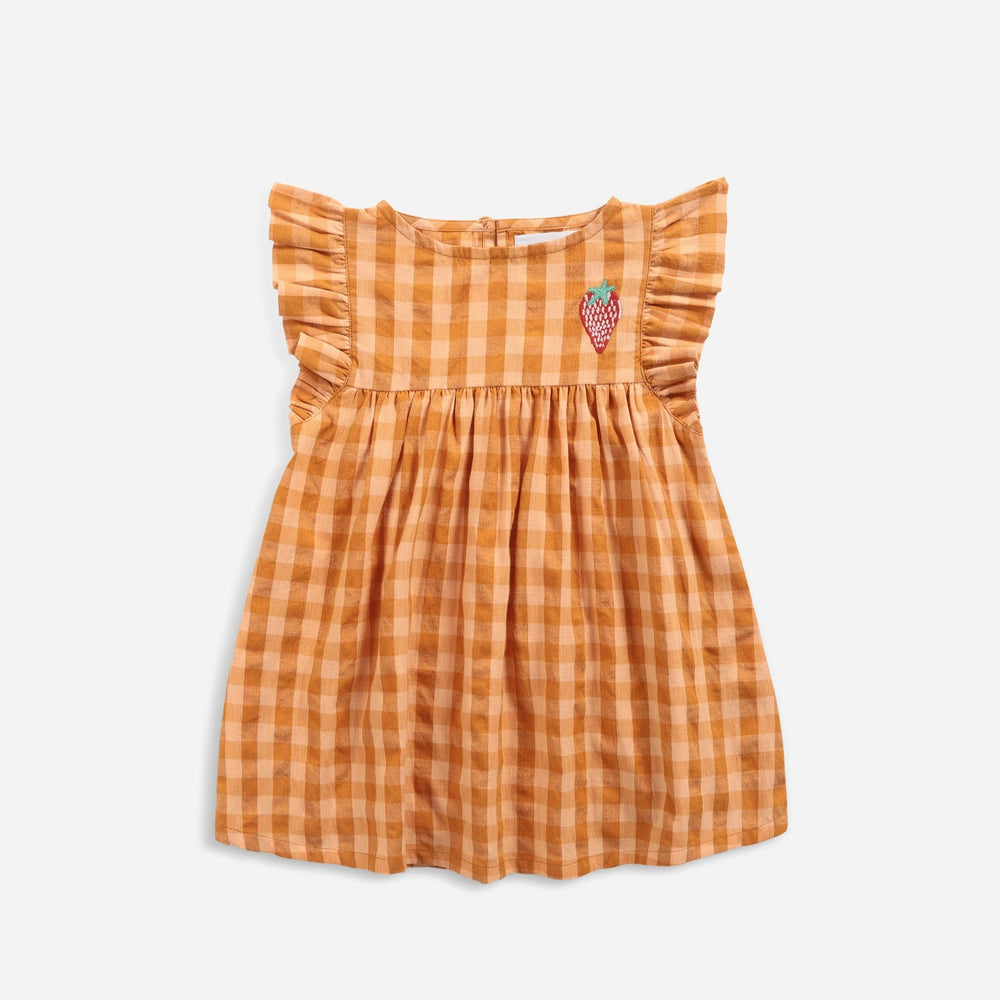 
                
                    Load image into Gallery viewer, Vichy Woven Organic Cotton Baby Dress
                
            