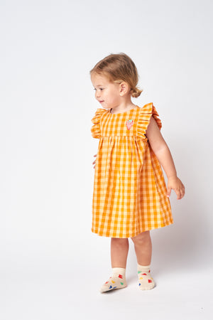 
                
                    Load image into Gallery viewer, Vichy Woven Organic Cotton Baby Dress
                
            