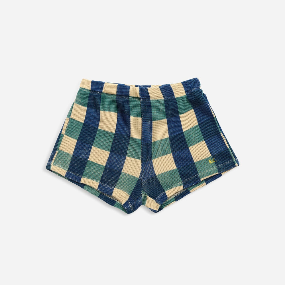 Checkered Organic Cotton Shorts