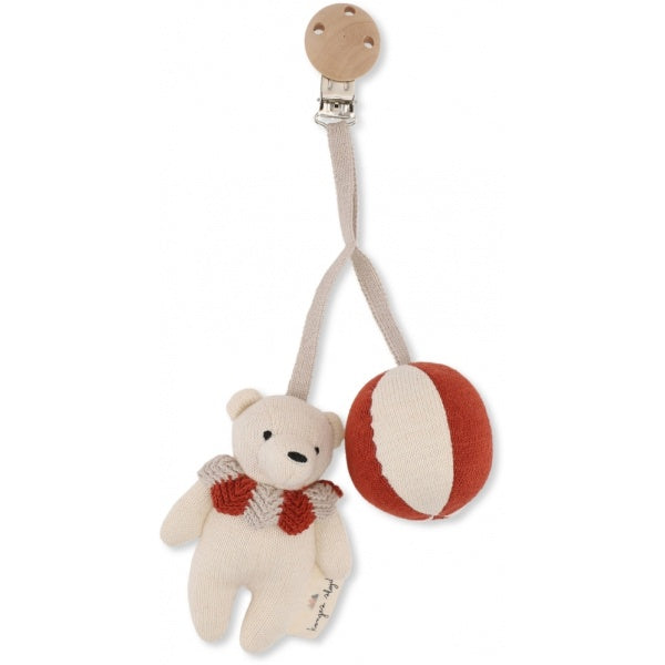 Organic Cotton Bear Clip Toy | Toffee