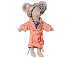 Bathrobe for Dad or Mum Mouse | Coral