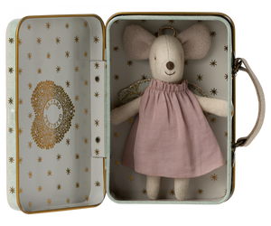 Angel Mouse Little Sister Mouse in Suitcase