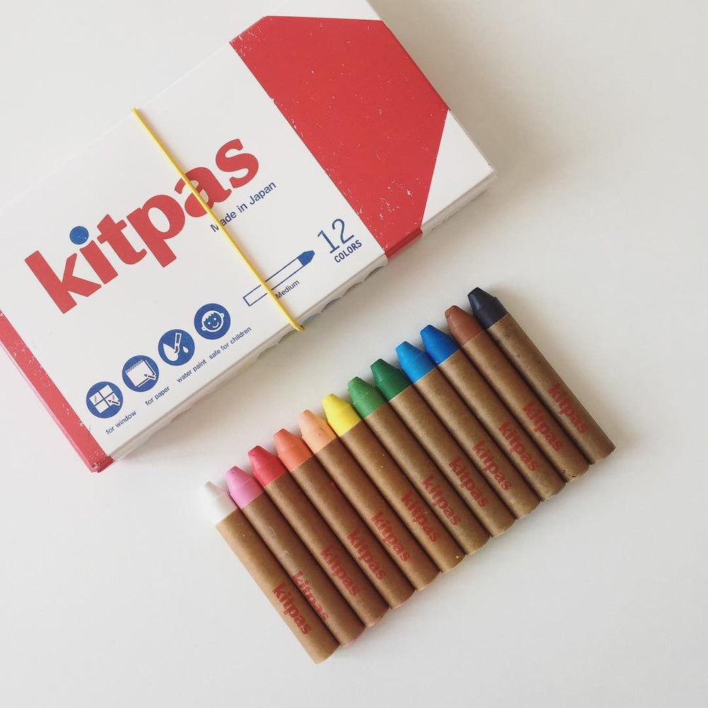 Kitpas Medium Crayons 12 Colors