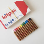 Medium Crayons by Kitpas (12 Colours)