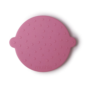 Mushie Face Teether | Bubble Gum