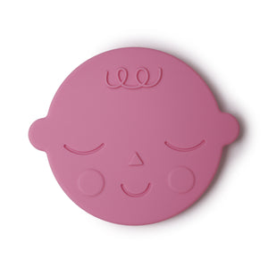 Mushie Face Teether | Bubble Gum