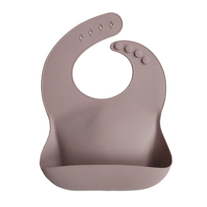 Mushie Solid Silicone Bibs | Multiple Colours