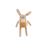 Bunny Knitted Toy in Ochre Overalls