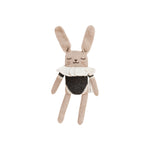 Bunny Knitted Soft Toy in Black Bodysuit