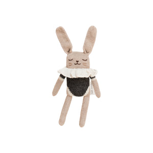 
                
                    Load image into Gallery viewer, Bunny Knitted Soft Toy in Black Bodysuit
                
            