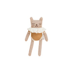 Kitten Knitted Soft Toy in Ochre Bodysuit