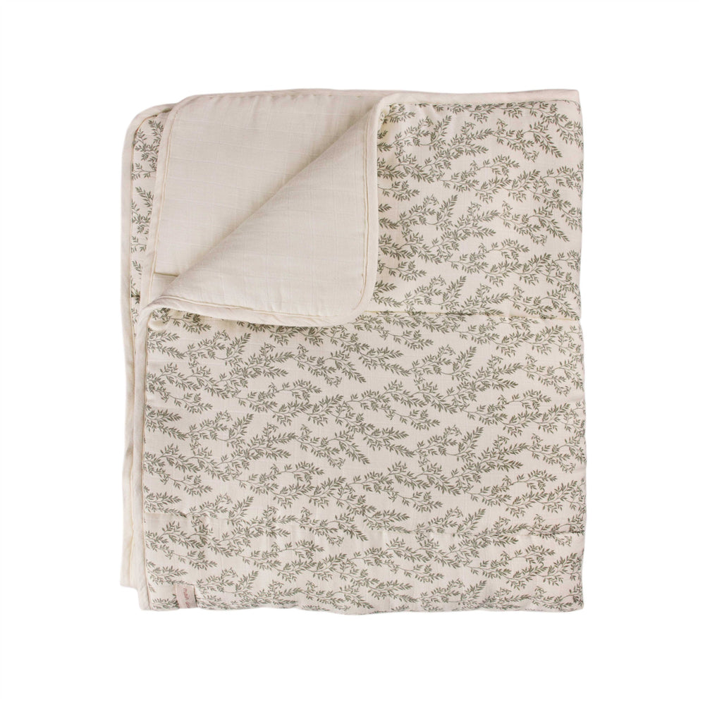 
                
                    Load image into Gallery viewer, Bay Leaves Quilted Blanket | 120 x 100 cm
                
            