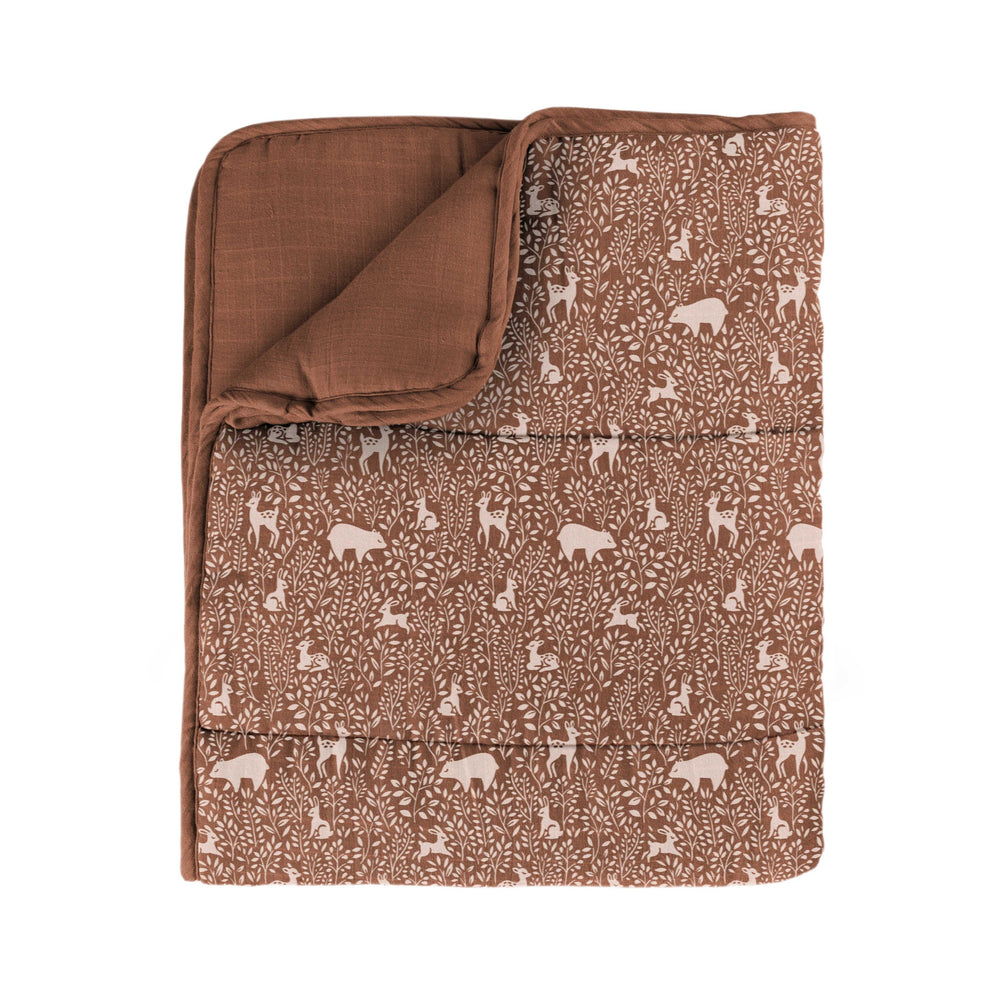 Woodland Quilted Blanket | 120 x 100 cm