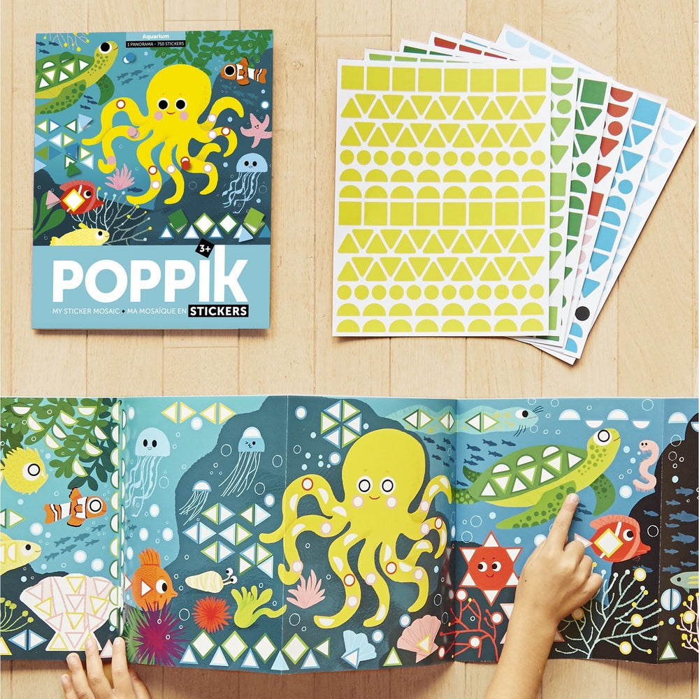 Activity Sticker Set - Aquarium with 750 Repositionable Stickers by Poppik