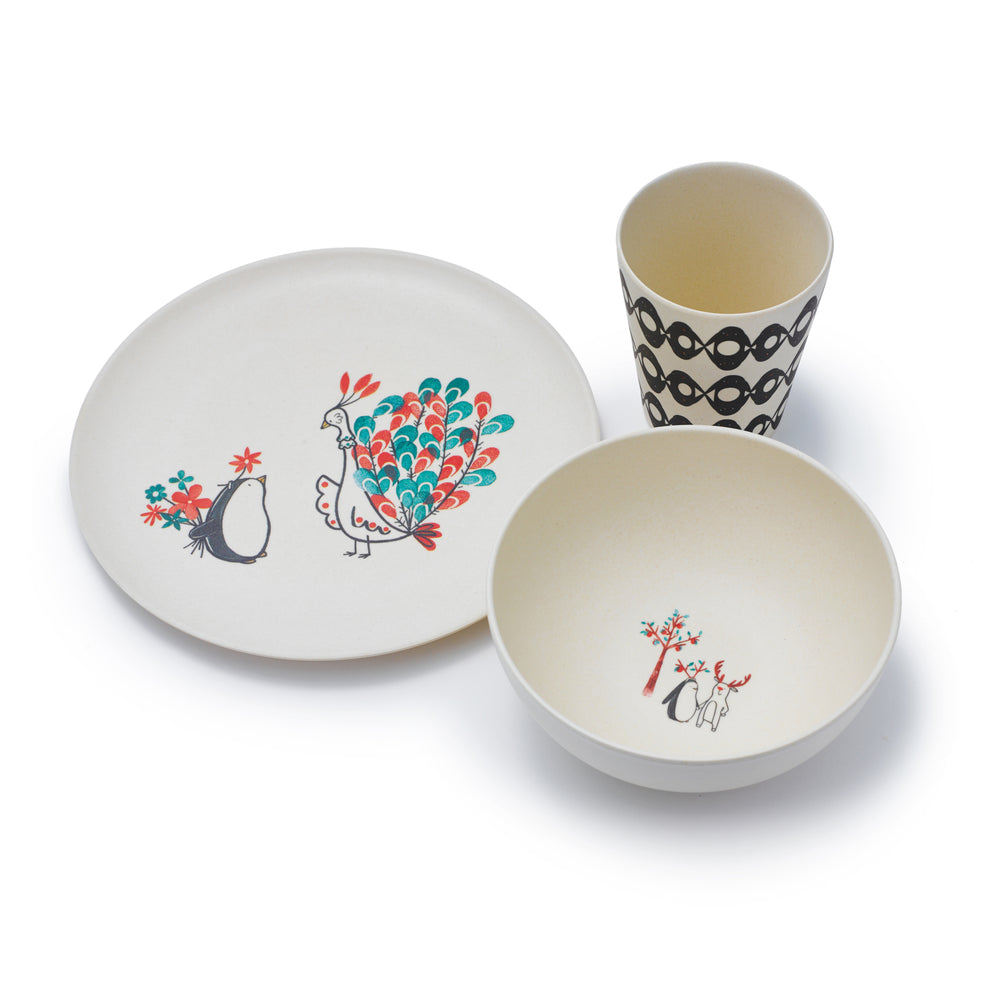 
                
                    Load image into Gallery viewer, Bamboo Dinner Set | Penguin
                
            