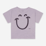 Big Smile Lilas Organic Cotton Short Sleeve T-shirt