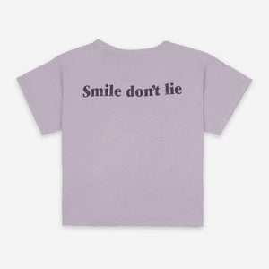 Big Smile Lilas Organic Cotton Short Sleeve T-shirt