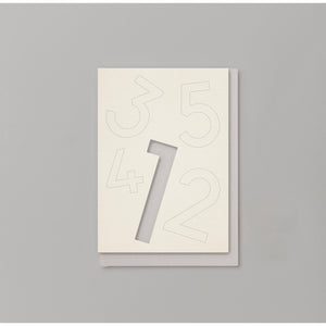 CUTOUT Number Birthday Card | 1