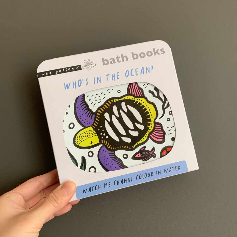 Wee Gallery Color Me Who's in the Ocean Bath Book
