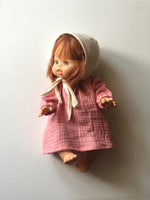 Cotton Gauze Long Sleeved Dress for Minikane x Gordis 34cm Dolls | Bubblegum
