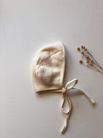 Cotton Gauze Round Bonnet for Minikane x Gordis 34cm Dolls | Milk