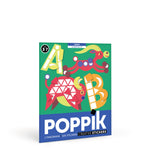 Creative Activity Sticker Set - ABC Letters with 520 Repositionable Stickers by Poppik