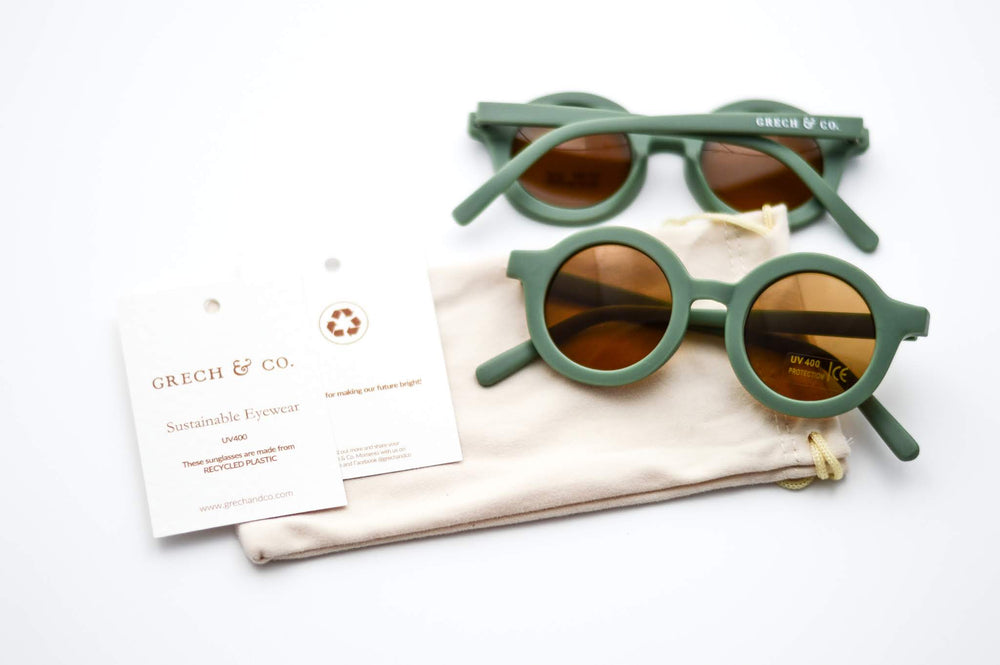 Grech & Co. Sustainable Kids Sunglasses with Matte Finish | Fern