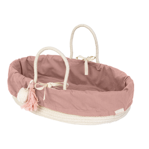 Organic Doll Basket with Cover | Mauve
