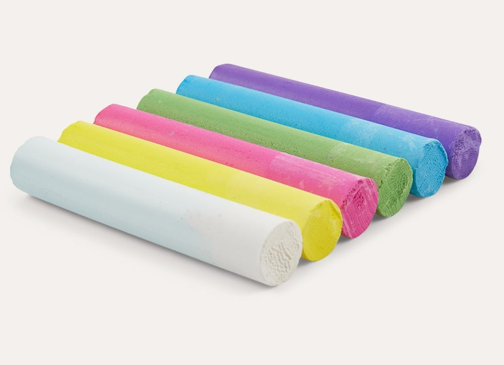 Dustless Chalk Set of 6 - Basic Colour by Kitpas