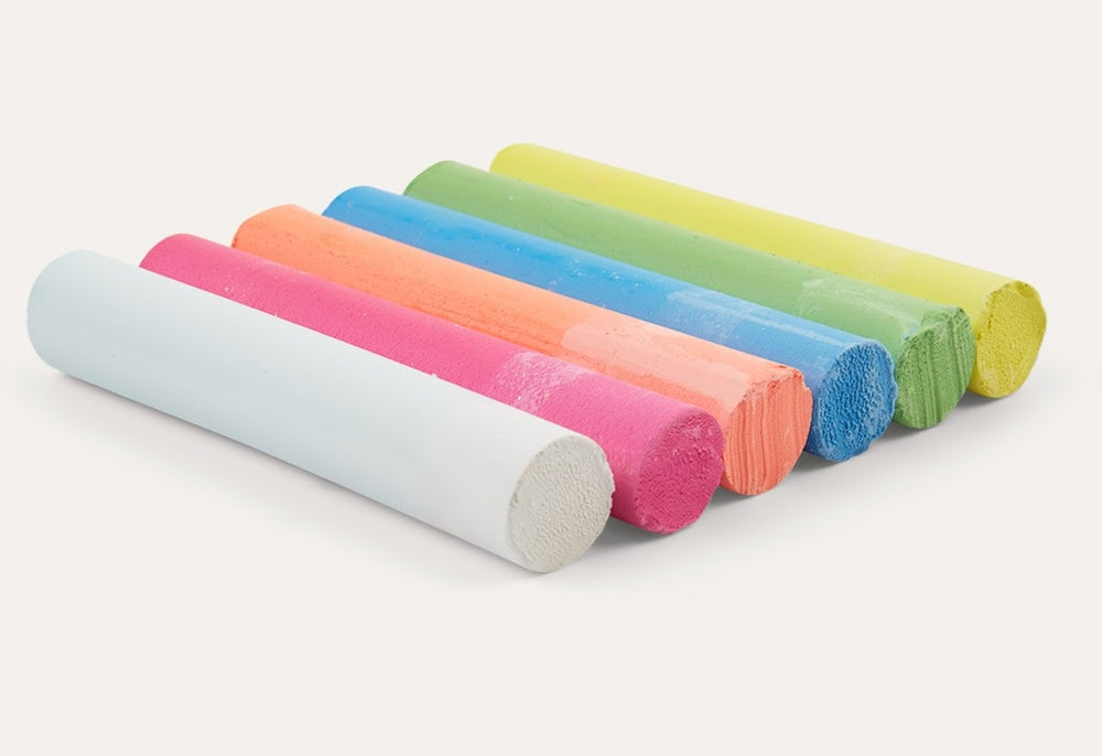 Dustless Chalk Set of 6 - Neon Colour by Kitpas
