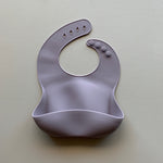 Solid Silicone Bib in Dusty Lilac by Rommer