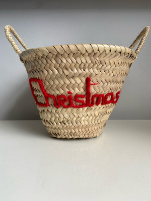 Embroidered 'Christmas' Mini Basket by edit58