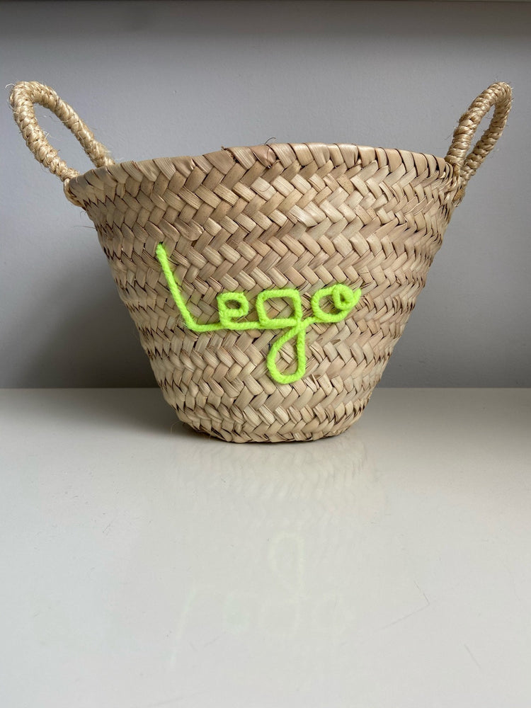 Embroidered 'Lego' Mini Basket by edit58