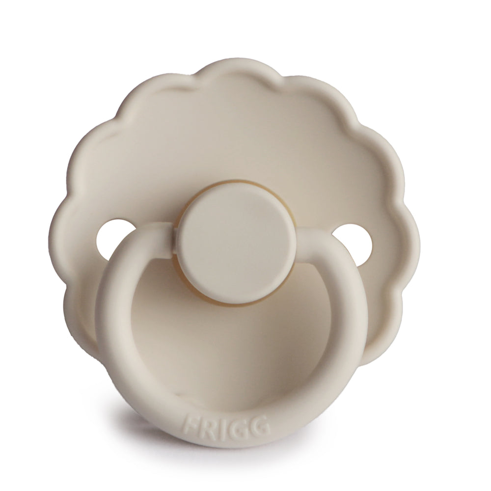 FRIGG Daisy Natural Rubber Pacifier Size 1 | 0-6 Months | 1PC - Sandstone