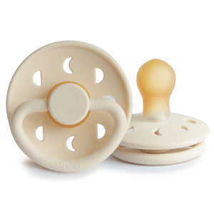 
                
                    Load image into Gallery viewer, FRIGG Moon Phase Natural Rubber Pacifier Size 1 | 0-6 Months | 1PC - Cream
                
            