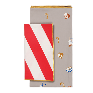 Fabric Gift Wrap Pack of 2 | Stripe & Nostalgia