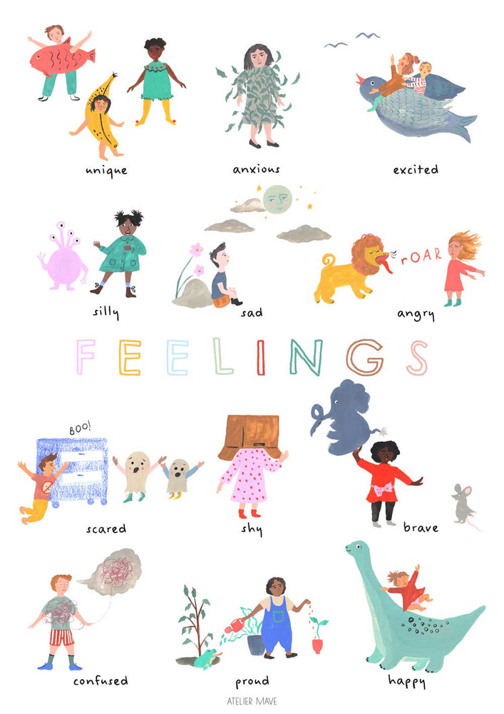 
                
                    Load image into Gallery viewer, Feelings Poster
                
            