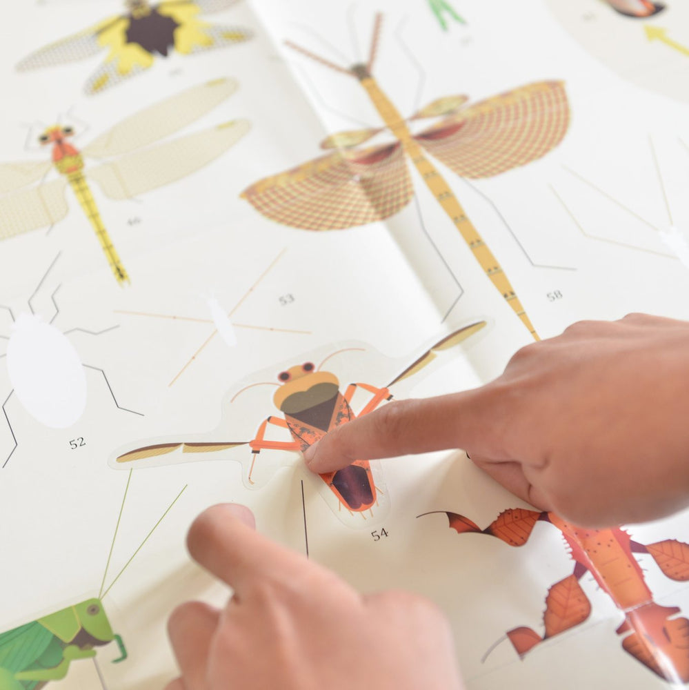 Giant Activity Sticker Poster - Insect with 44 Removable Stickers by Poppik