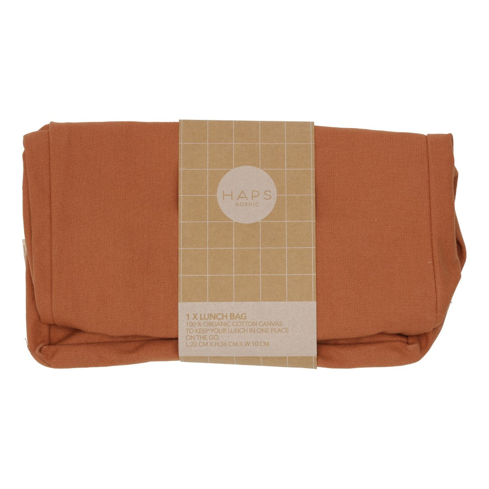 
                
                    Load image into Gallery viewer, Organic Cotton Canvas Lunch Bag | Terracotta
                
            