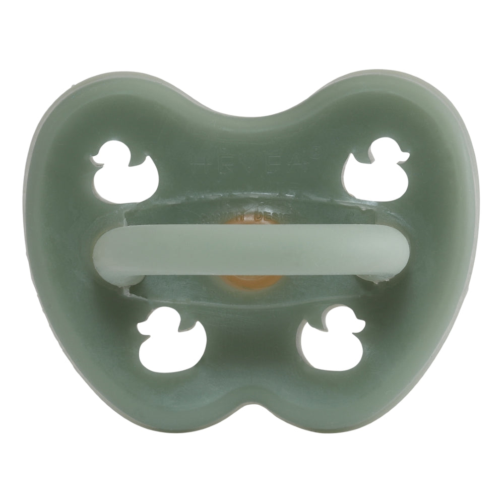 Colourful Pacifier 0-3 mth - Round in Moss Green