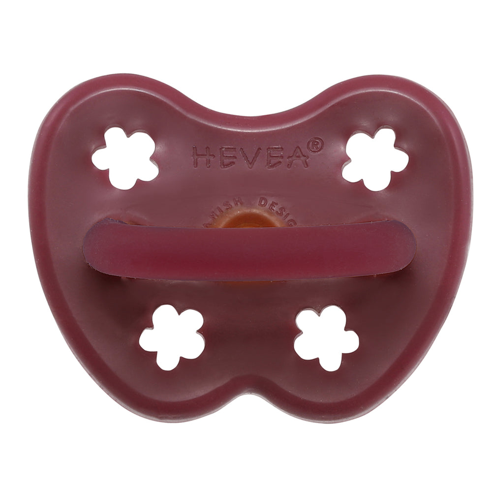 Colourful Pacifier 3-36 mth - Round in Ruby