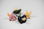Colourful Pacifier 3-36 mth - Orthodontic in Outer Space Black