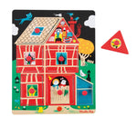 Home Sweet Home Wooden Peg Puzzle