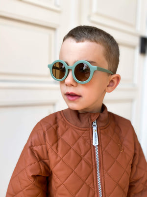 Grech & Co. Sustainable Kids Sunglasses with Matte Finish | Fern