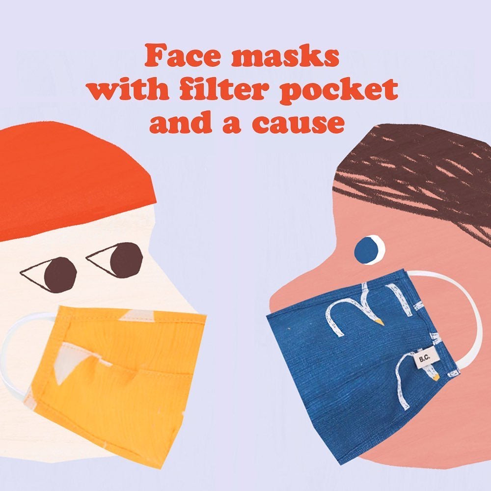 3-5 Years Stars Hygiene Face Mask (& 3 Filters)