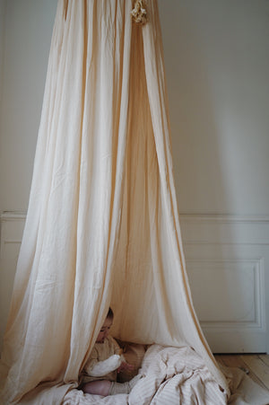 Organic Cotton Bed Canopy | Champagne